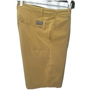 4/$15💥 Van’s Surf and Turf Hybrid Men's Khaki Flat Front Shorts Sz 30 Bin D